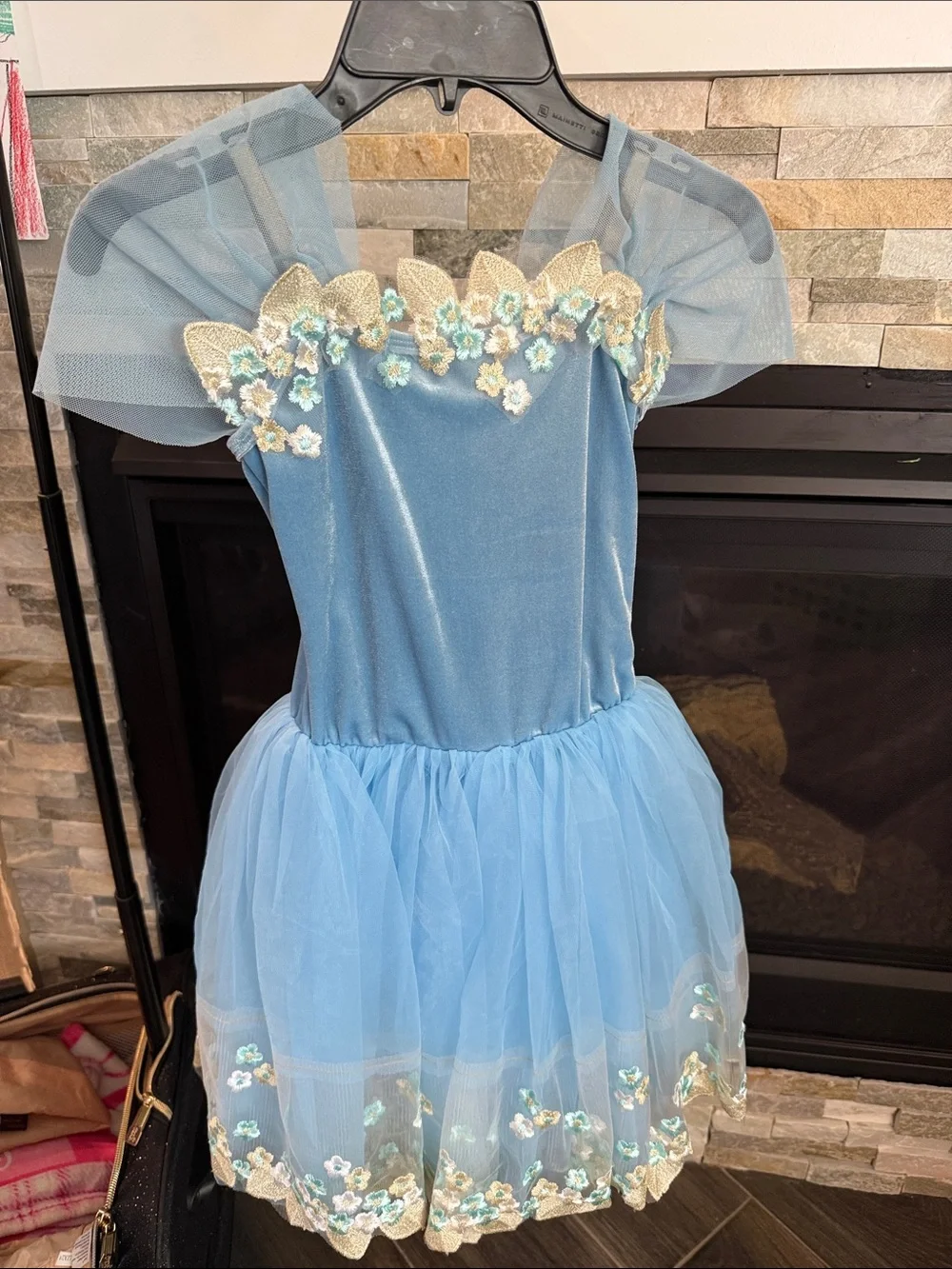 Children's Blue Floral Tulle Ballet Costume - A Wish Come True brand